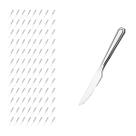 Kit 96 Pçs Faca Reforçada Inox Restaurante / Casa / Bar