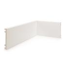 Kit 96m Linear Rodapé Alizar de Poliestireno 10cm X 1,5cmm X 240cm Liso Nfr
