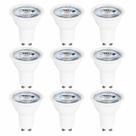 Kit 9x Lâmpada Mini Dicróica LED MR11 GU10 4W 4000K Bivolt