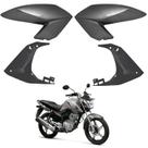 Kit aba asa tanque aleta + aba interno honda cg fan 160 2016-2021 cinza tornado