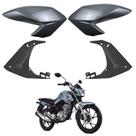 Kit aba asa tanque aleta + aba interno honda cg fan 160 2016-2021 prata ibiuna