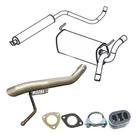 Kit Abafador + Silencioso + Tubo Cruze Hatch 1.8 16v 12 16