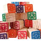 Kit abc - entalhados colorido