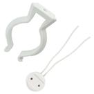 Kit Abraçadeira Lampada Tubular T8 + Soquete Lampada Tubular T8 Fluorescente ou Led