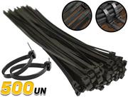 Kit Abraçadeira Nylon 280x4,8 Preto Plástico Fertak 500pçs 1326
