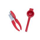 Kit abridor de lata espremedor de limão 2 pç vermelho Oikos Kit abridor de lata espremedor de limão 2 pç vermelho Oikos