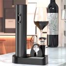 Kit Abridor De Vinho Saca Rolhas Preto UBS 22 Cm 05 Peças