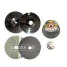 Kit Acabamento 10 Lixas Norton Grãos 120 + Suporte Semi-Flexível + Rebolo 120 + Porca