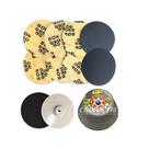 Kit Acabamento 5 Discos Lixas Grãos 220/320/400/600/800 + Suporte Rígido