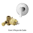 Kit Acabamento Chess/Gali + Misturador Base Monocomando B/P Docol