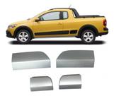 Kit Acabamento Spoiler Lateral Saveiro Cross G5 2011 2012 2013 2014 2015 2016 Sem Cinto Original