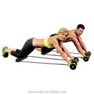 Kit Academia Em Casa Com Extensor E Roda Abdominal Fitness
