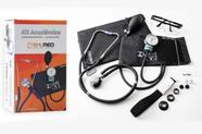 KIT ACADEMICO APARELHO PRESSAO NYLON tiras autocolantes COM ESTETO RAPAPORT PRETO P A MED