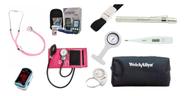 Kit Acadêmico Completo Esfigmo E Estetoscópio Duplo Com Garrote E Termômetro Digital Axilar Kit Acadêmico Completo Esfigmo E Estetoscópio Duplo Com Garrote E Termômetro Digital Axilar