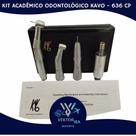 Kit academico odontologico kavo série 636 cp com led irrigação interna e push button peças de mão odonto dentista