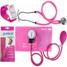Kit Acadêmico Rosa - Esfigmômetro, Estetoscópio, Garrote E Termômetro Digital Kit Acadêmico Rosa - Esfigmômetro, Estetoscópio, Garrote E Termômetro Digital