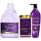 Kit Açaí Care 1 Shampoo 2L 1 Defrizante 1L 1 Máscara 1L Oriente Life