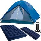 Kit Acampamento Barraca Fox 6 e 7 Pessoas NTK Colchão Casal Colchão Solteiro Bomba Kit Acampamento Barraca Fox 6 e 7 Pessoas NTK Colchão Casal Colchão Solteiro Bomba
