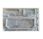 Kit Acessorio Banheiro Carrara Unica Branco Kit Acessorio Banheiro Carrara Unica Branco