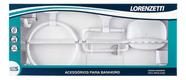 Kit Acessórios Banheiro 5pçs Branco Attic Lorenzetti