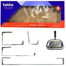 Kit Acessórios Banheiro 5pcs Quadra Talita Completo e Resistente