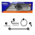 Kit Acessórios Banheiro 5pcs Slim Talita Completo e Moderno