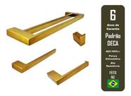 Kit Acessórios Banheiro Guriri Inox Red Gold Pd Deca 4 Peças