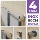 Kit Acessórios Banheiro Lavabo 4 Peças Aço Inox 304 Q4F
