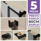 Kit Acessórios Banheiro/lavabo 5 Peças Aço Inox 304 Preto Fosco Q5FPF Kit Acessórios Banheiro/lavabo 5 Peças Aço Inox 304 Preto Fosco Q5FPF