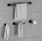 Kit Acessórios Banheiro Lavabo Luxo 4 Peças Preto Black Kit Acessórios Banheiro Lavabo Luxo 4 Peças Preto Black