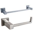 Kit Acessórios Banheiro Suporte Papel Higiênico e Toalheiro Porta Toalha 30cm Aço Inox Azaléia