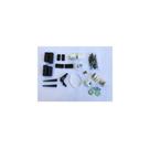 Kit Acessórios Box Banheiro Vidro Temperado 8mm F1 1 Fixo 1 Móvel Branco