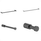 Kit acessorios celite flow preto matte 4 peças