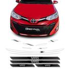 Kit Acessórios Da Grade Yaris Hatch Sedan e Friso e Soleira