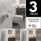 Kit Acessórios De Banheiro Lavabo Metal Alto Brilho 2020OR Orion