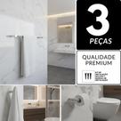 Kit Acessórios De Banheiro Lavabo Metal Alto Brilho 2030OR Orion