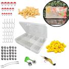 Kit Acessórios de Pesca Makis Ref03 120 Itens Isca Milho