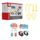 Kit Acessórios Esporte 14 em 1 Para Nintendo Switch 2 - Volante Taco Espada Raquete Punho Grip