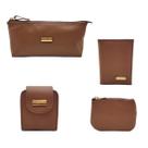 Kit Acessórios Femininos em Couro Necessaire Porta Cartões Porta Batom Porta Moedas