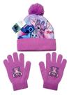 Kit Acessórios Inverno Infantil Para Criança Stitch E Angel Lilo e Stitch Rosa Disney Touca e Luvas