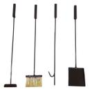 Kit Acessórios Lareira Limpeza Ferramentas Ouro Envelhecido Kit Acessórios Lareira Limpeza Ferramentas Ouro Envelhecido