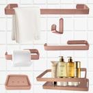 Kit Acessórios Lavabo/ Banheiro 6 Peças Marin - Várias Cores