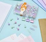 Kit Acessórios Organizadores Para Escritório Tons Pastéis DF-HX24 Kit Acessórios Organizadores Para Escritório Tons Pastéis DF-HX24