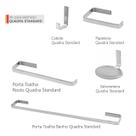 Kit Acessórios P/ Banheiro 5 Peças Aço Inox