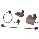 Kit Acessórios P/ Banheiro 5 Peças Standard Aco Corten