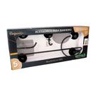 Kit Acessórios P/Banheiro 5pçs Elegance Parede Preto Estrela Kit Acessórios P/Banheiro 5pçs Elegance Parede Preto Estrela