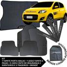 Kit Acessórios Palio 2015 a 2023 Tapete Emborrachado + Porta Malas + 5 Capas de Cinto Segurança