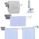 Kit Acessórios Para Banheiro 4 Peças Cromado SF.Plus