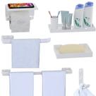 Kit Acessórios Para Banheiro 6 Peças Branco SF.MAX