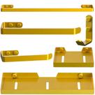 Kit Acessórios Para Banheiro 6 Peças Dourado UN Plus
